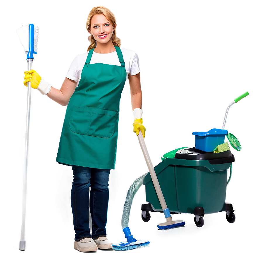 Cleaning Lady C PNG Image