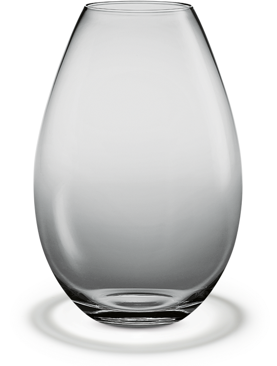 Clear Glass Vase Modern Design PNG Image