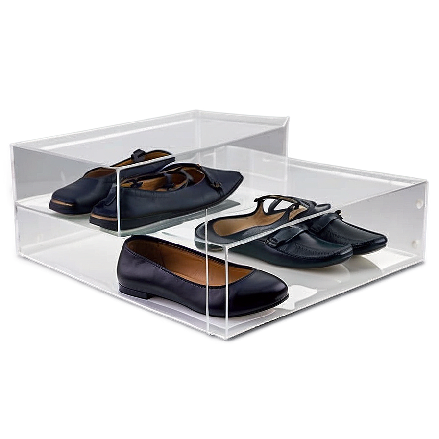 Clear Shoe Box Stackable Png Lbx79 PNG Image