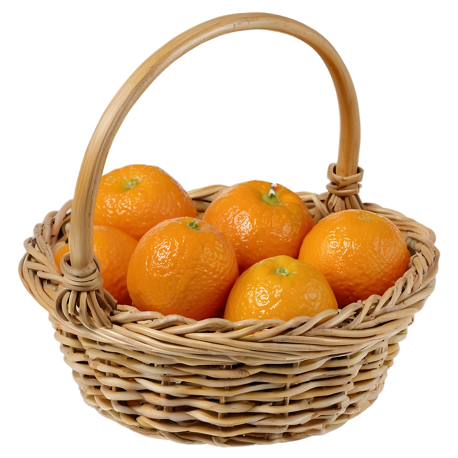 Clementine In Basket Png Umj27 PNG Image