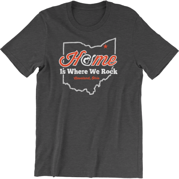 Cleveland Rock Home T Shirt Design PNG Image