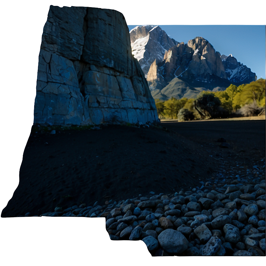 Cliff And Distant Mountains Png Rlh2 PNG Image