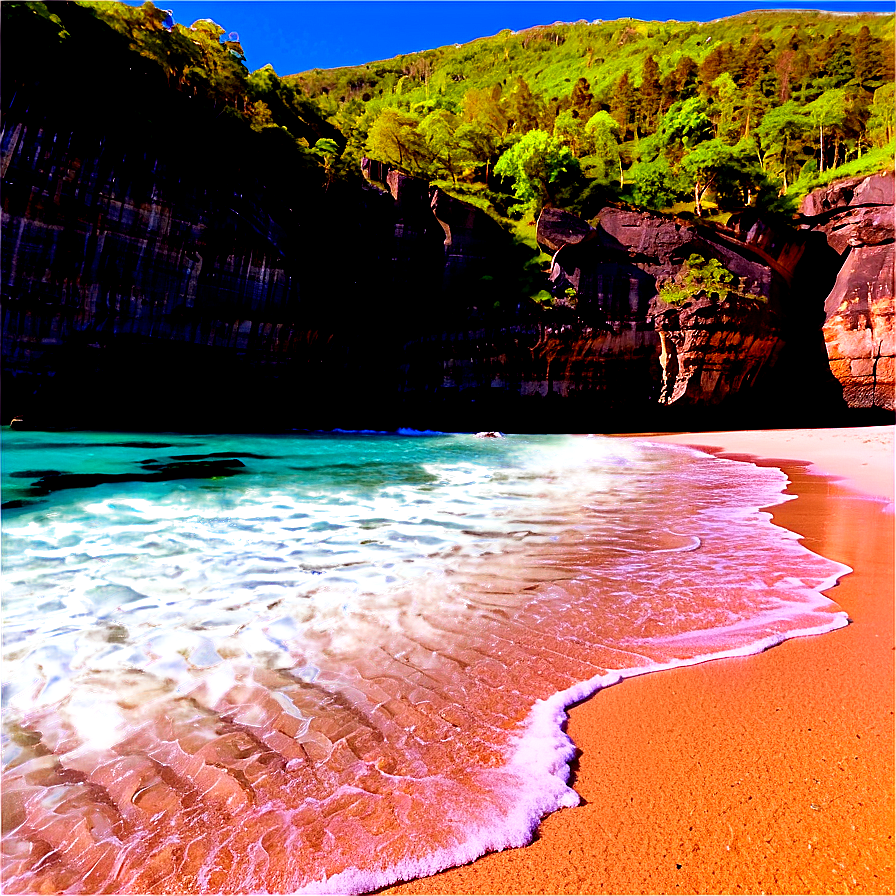 Cliff And Sandy Beach Png 06122024 PNG Image