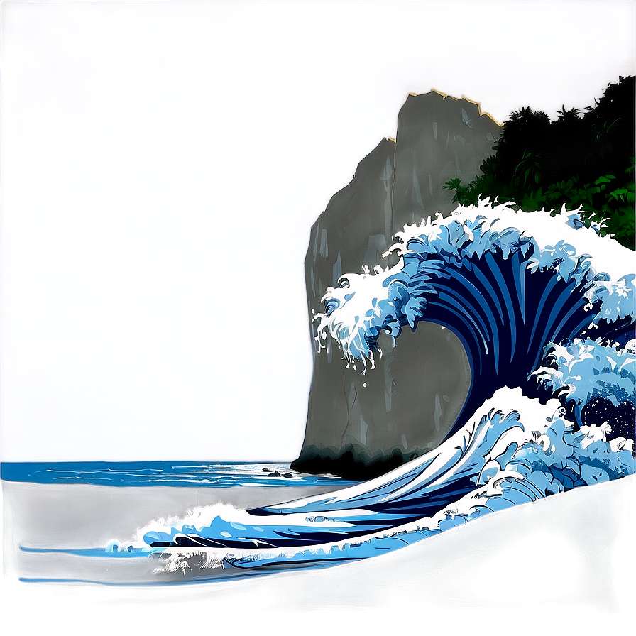 Cliff And Waves Png 99 PNG Image