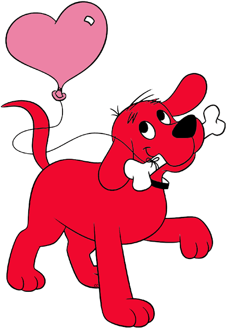 Clifford Balloon Love PNG Image