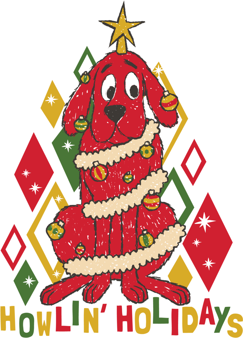 Clifford Christmas Tree Costume PNG Image