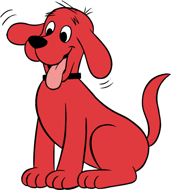 Clifford The Big Red Dog Cartoon PNG Image