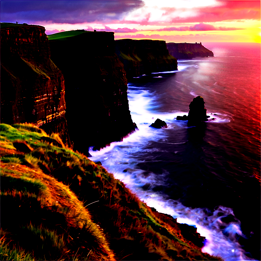 Cliffs Of Moher Sunset Png Nea23 PNG Image