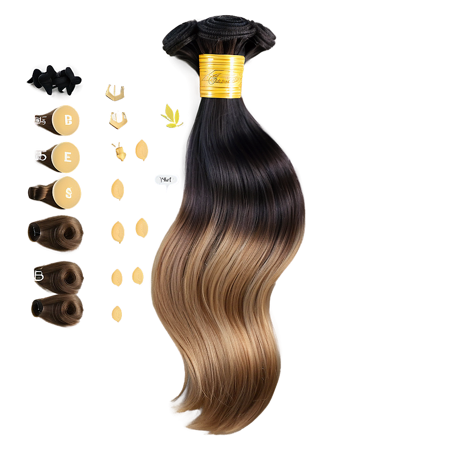 Clip-in Hair Bundles Png Yrw PNG Image