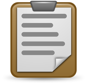 Clipboard Notepad Icon PNG Image