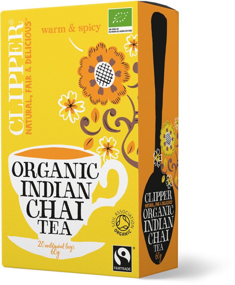 Clipper Organic Indian Chai Tea Box PNG Image