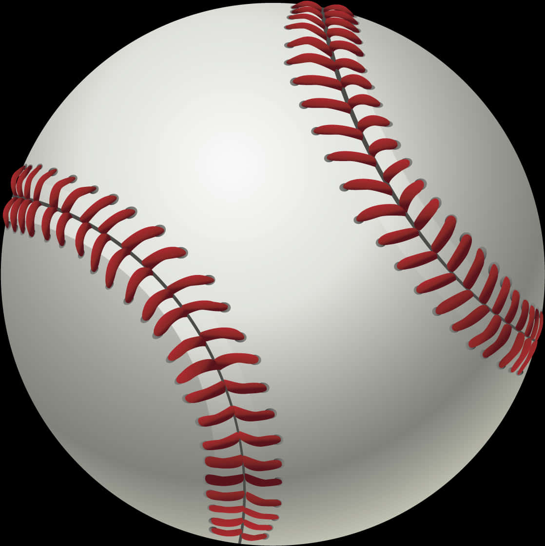 Close Up Baseball Stitching PNG Image