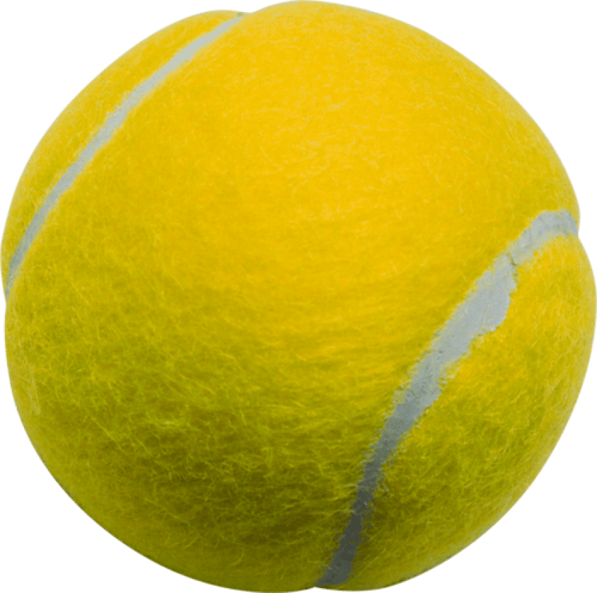 Close Up Yellow Tennis Ball PNG Image