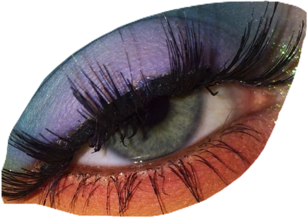 Closeup Eye Makeup Purple Eyeshadow PNG Image