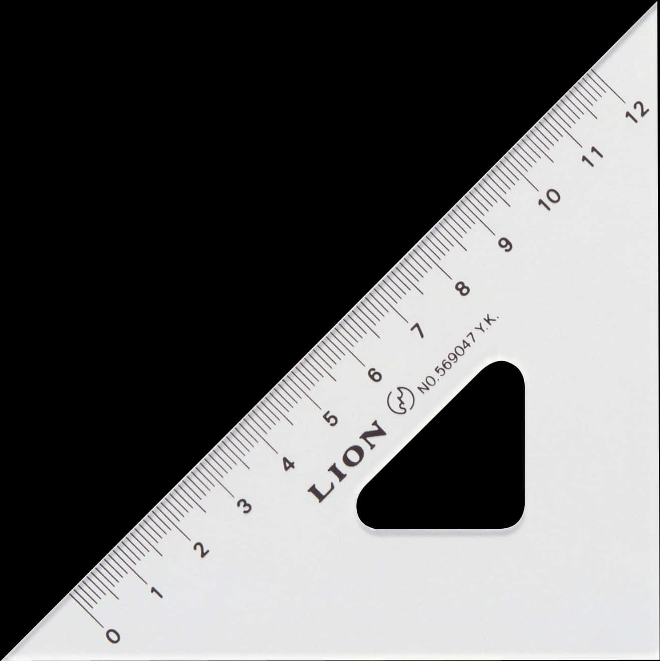 Closeup White Metal Ruler PNG Image