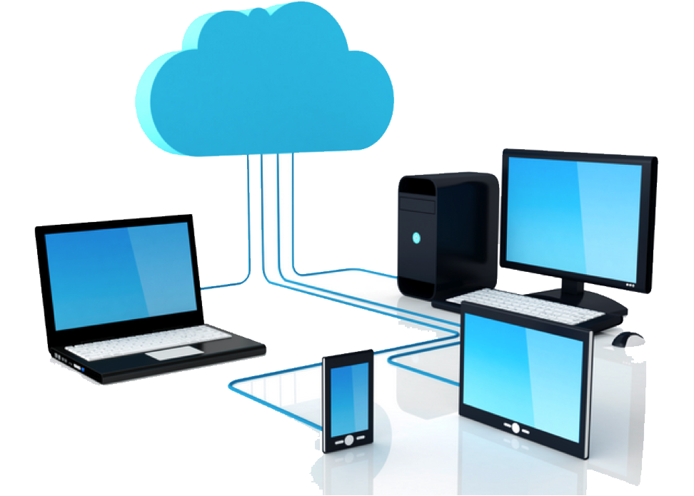 Cloud Computing Connectivity Illustration PNG Image