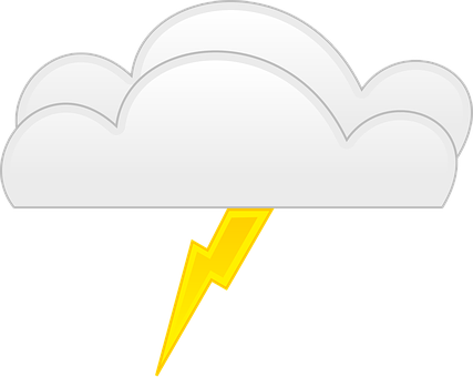 Cloud Lightning Icon PNG Image