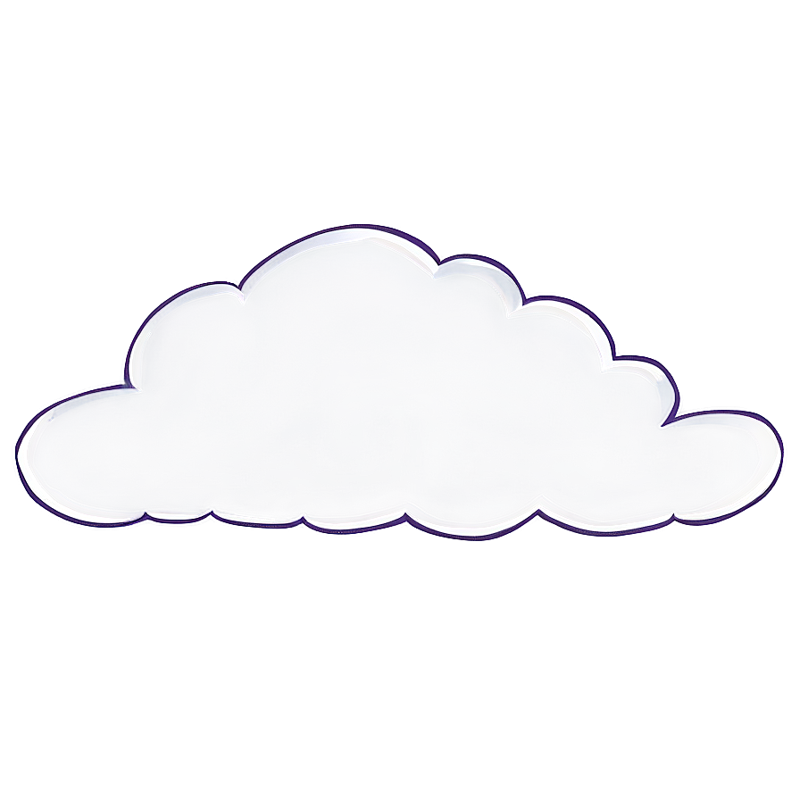 Cloud Outline Png Qwj48 PNG Image