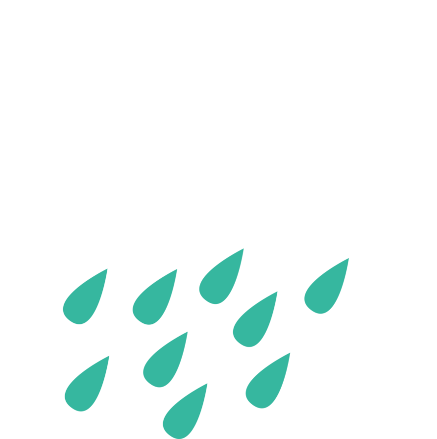 Cloud Rain Drops Icon PNG Image