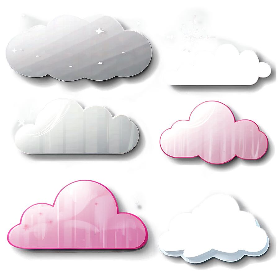 Cloud Shapes Clipart Png Vmu PNG Image