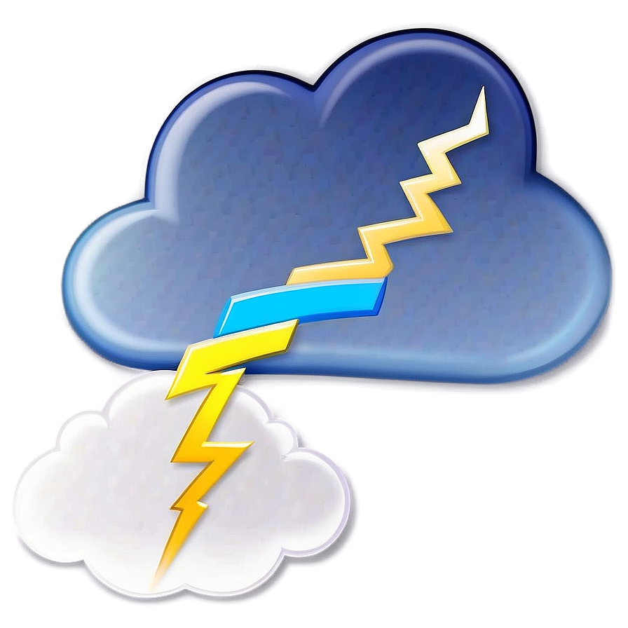 Cloud With Lightning Bolt Png Dob52 PNG Image