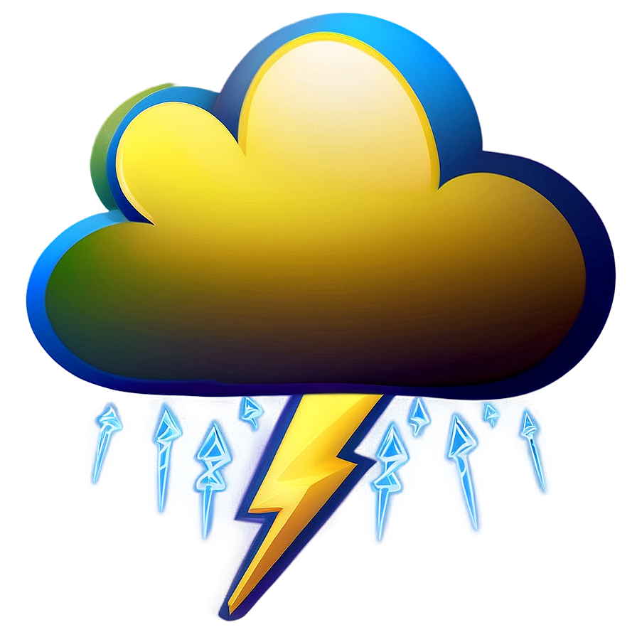 Cloud With Lightning Clipart Png 05252024 PNG Image