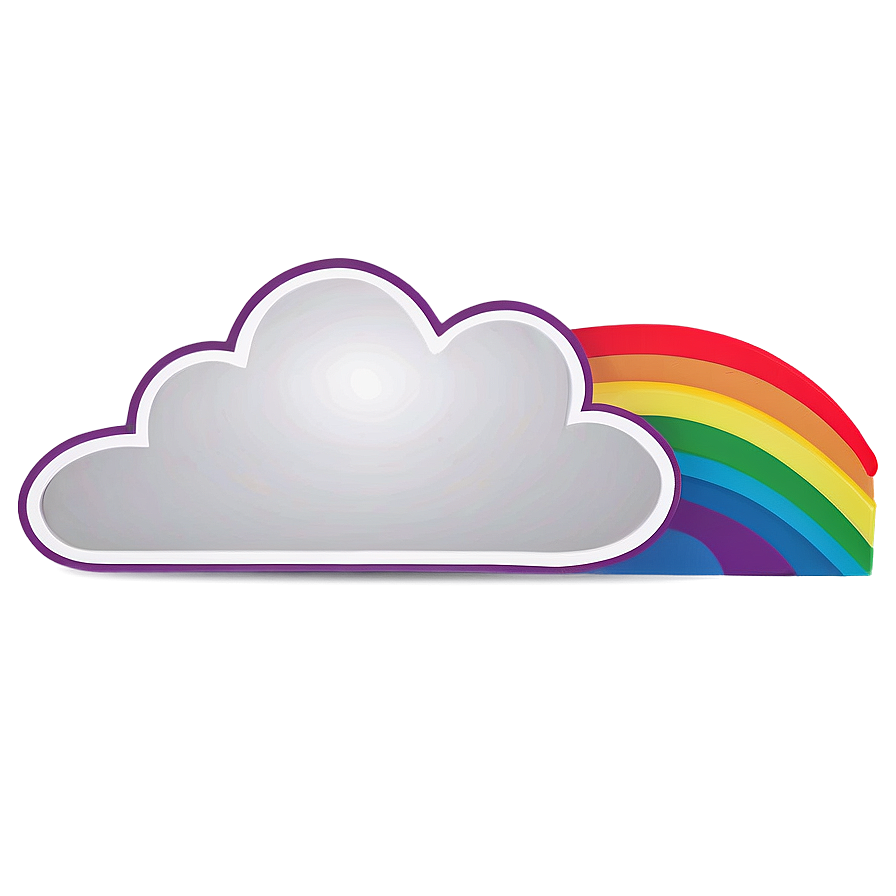 Cloud With Rainbow Clipart Png 05252024 PNG Image