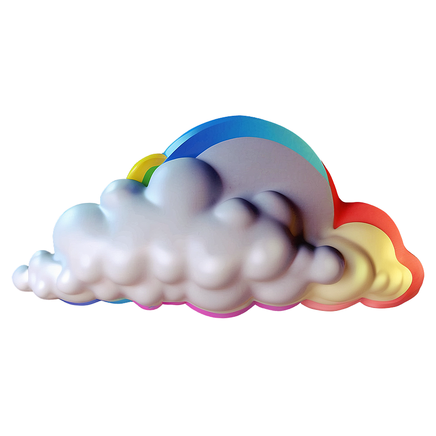 Cloud With Rainbow Clipart Png Wlg31 PNG Image