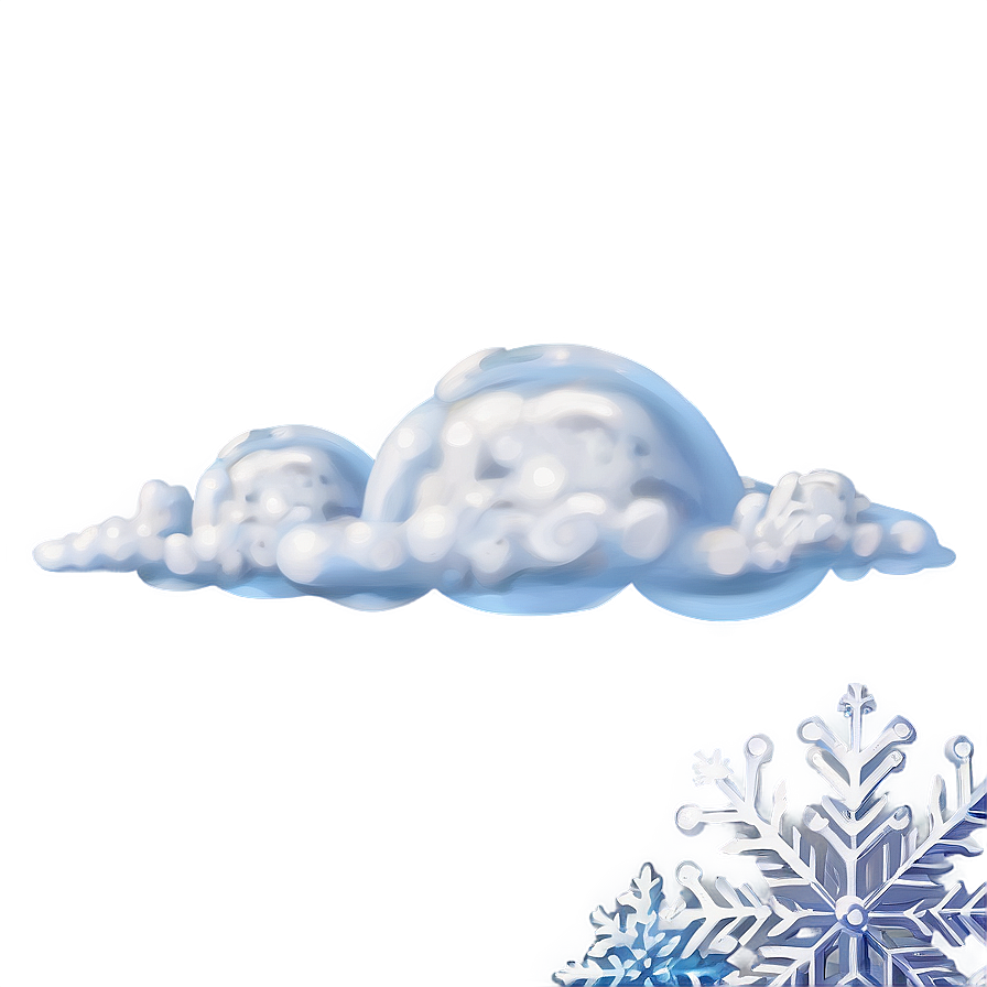 Cloud With Snow Clipart Png 56 PNG Image