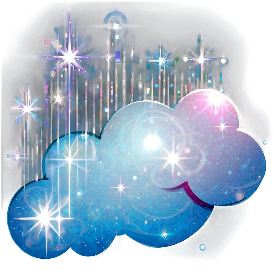 Cloud With Sparkles Png Fuw39 PNG Image