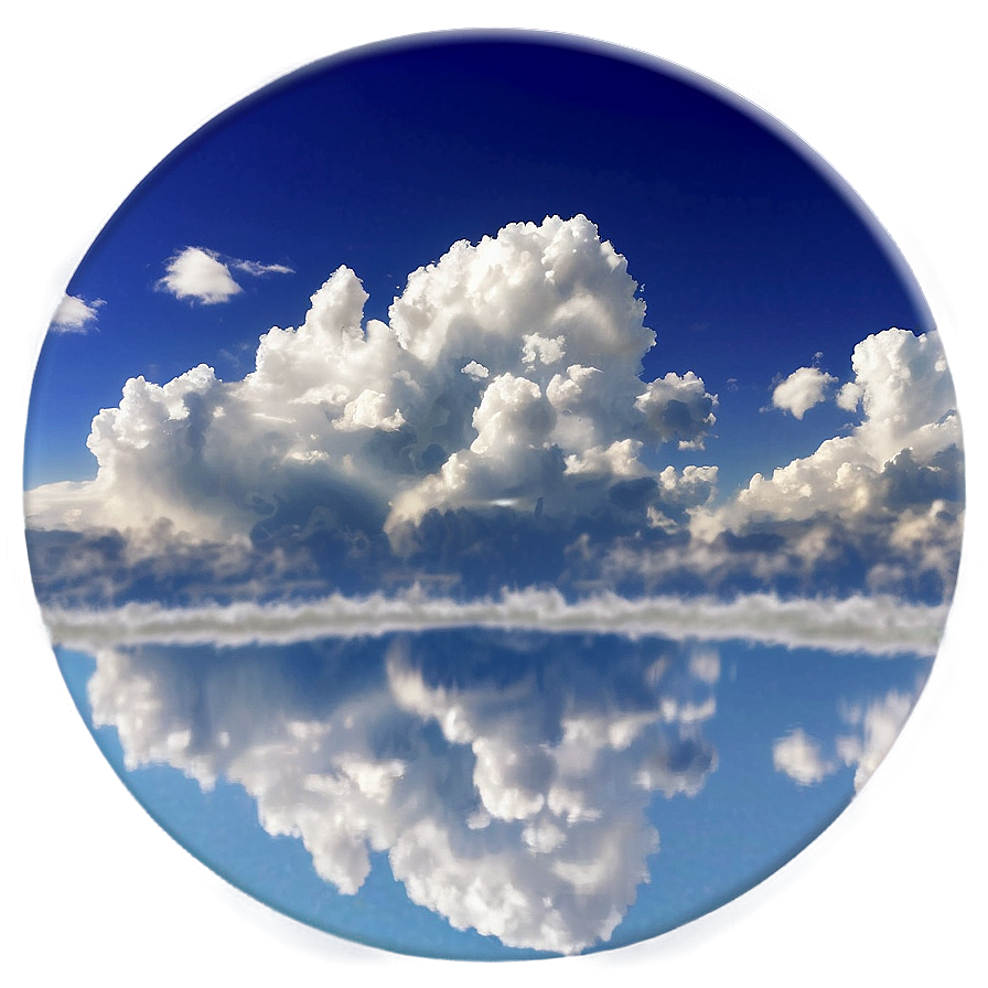 Cloudy Sky Reflection Png Uqm PNG Image