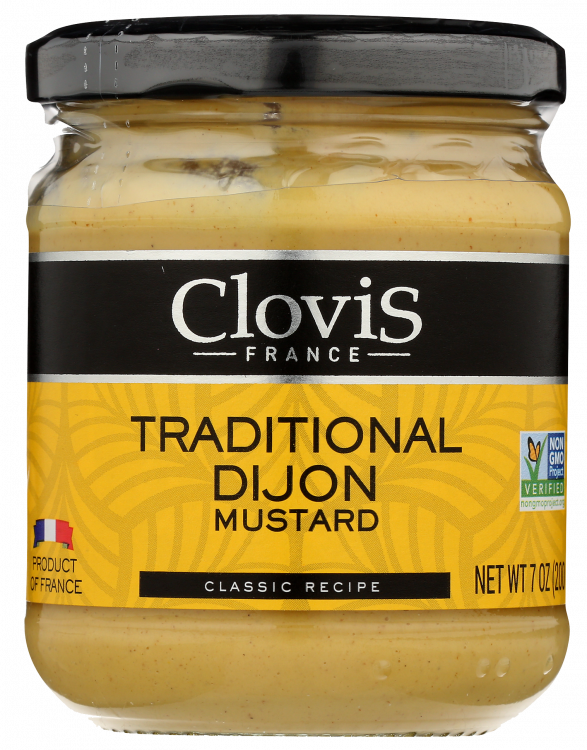 Clovis Traditional Dijon Mustard Jar PNG Image