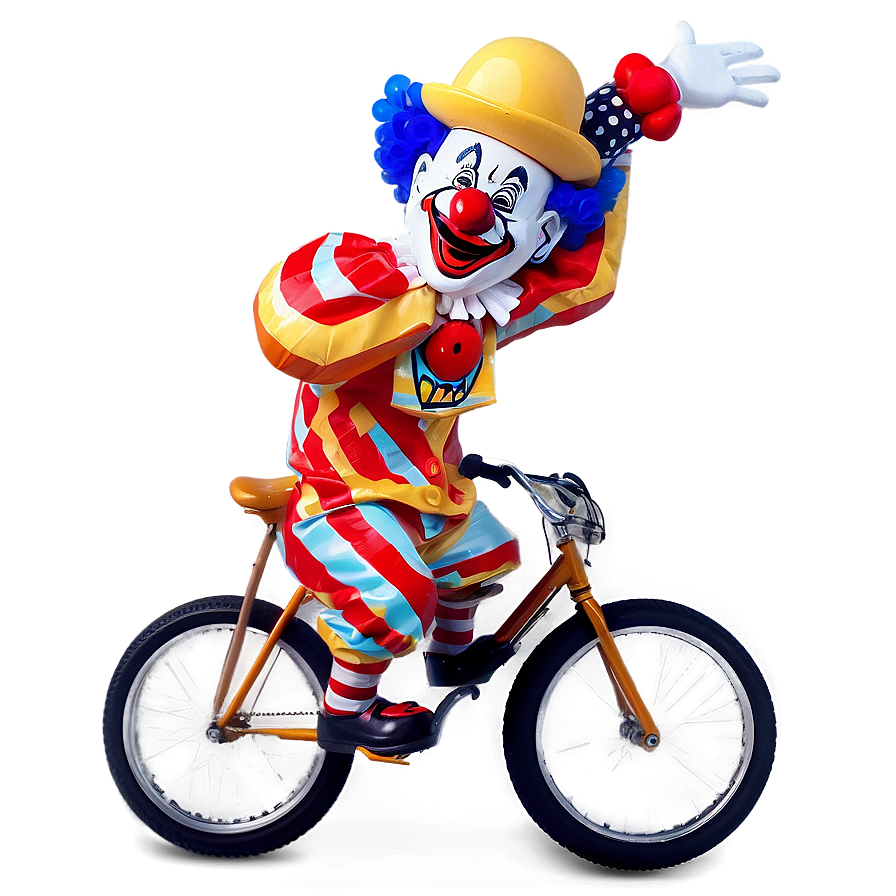 Clown Bicycle Stunt Png Okv23 PNG Image