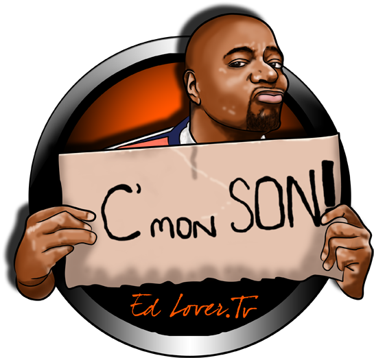 Cmon Son_ Cartoon_ Character_ Holding_ Sign PNG Image