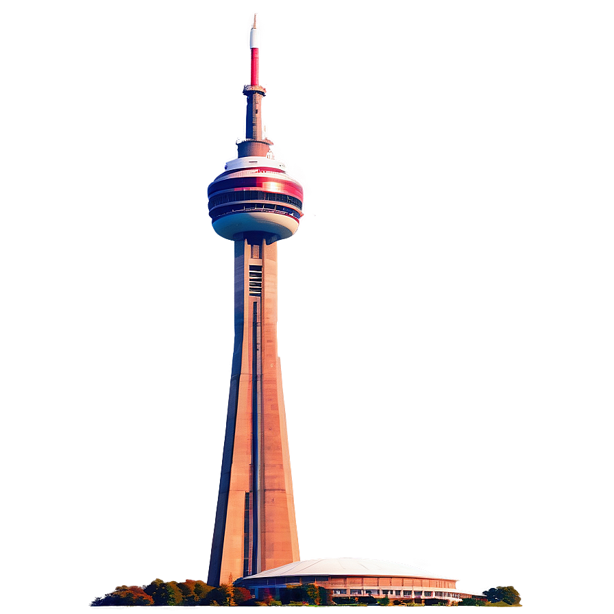 Cn Tower Glorious Sunrise Png Csd PNG Image