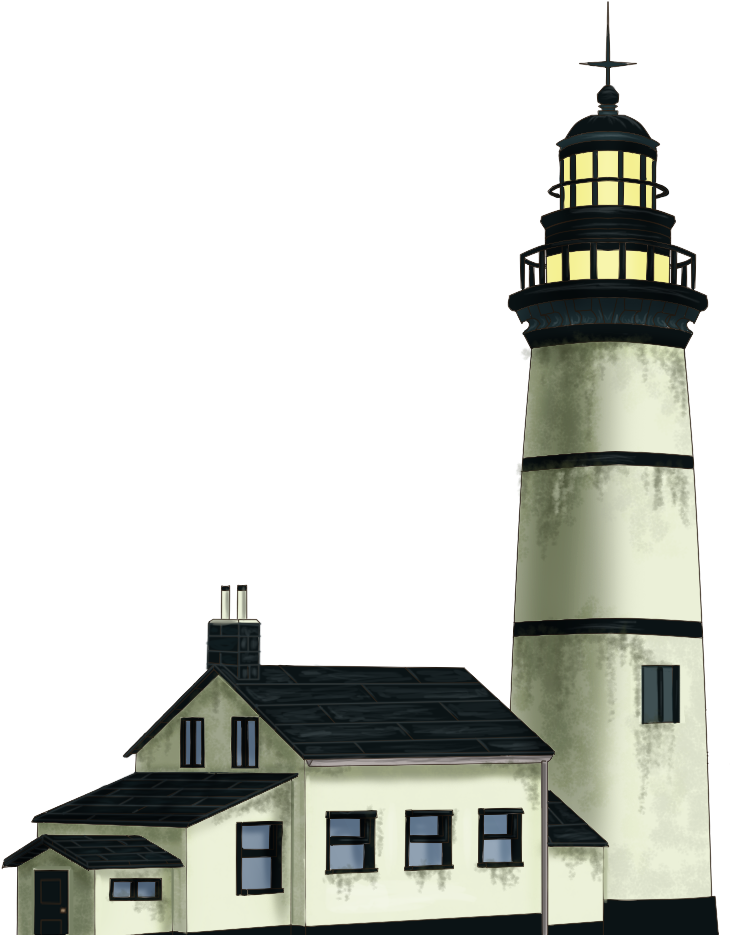 Coastal Lighthouseat Dusk PNG Image