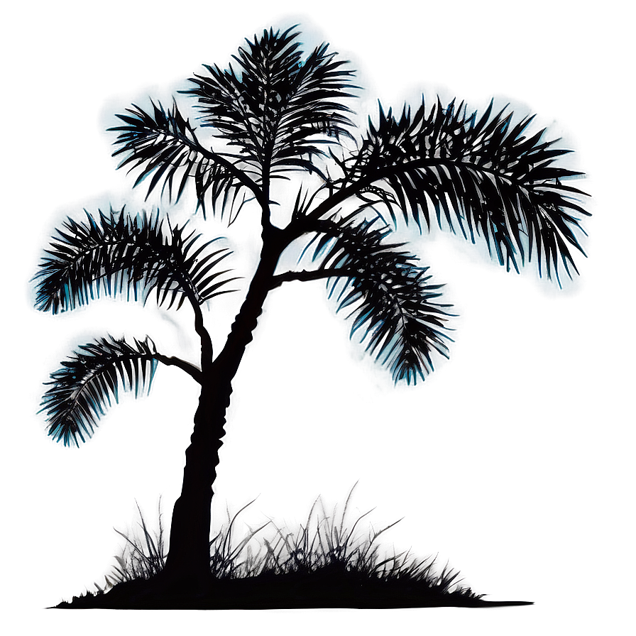 Coastal Tree Silhouette Png Yyw PNG Image