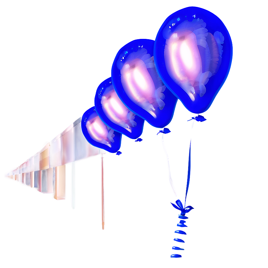 Cobalt Blue Balloons Png Ytm PNG Image