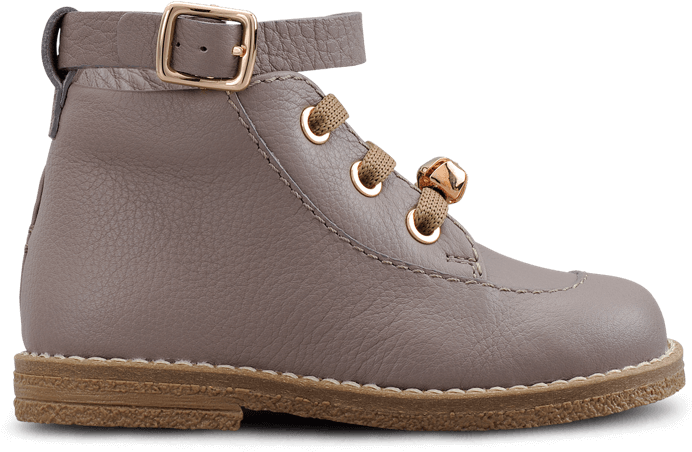 Cobblestone Leather Boot Product Showcase PNG Image