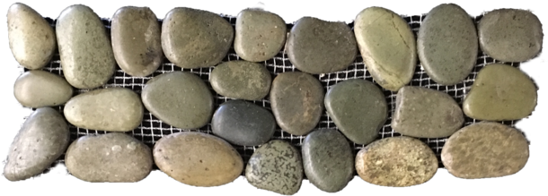 Cobblestone Pebble Mosaic Texture PNG Image