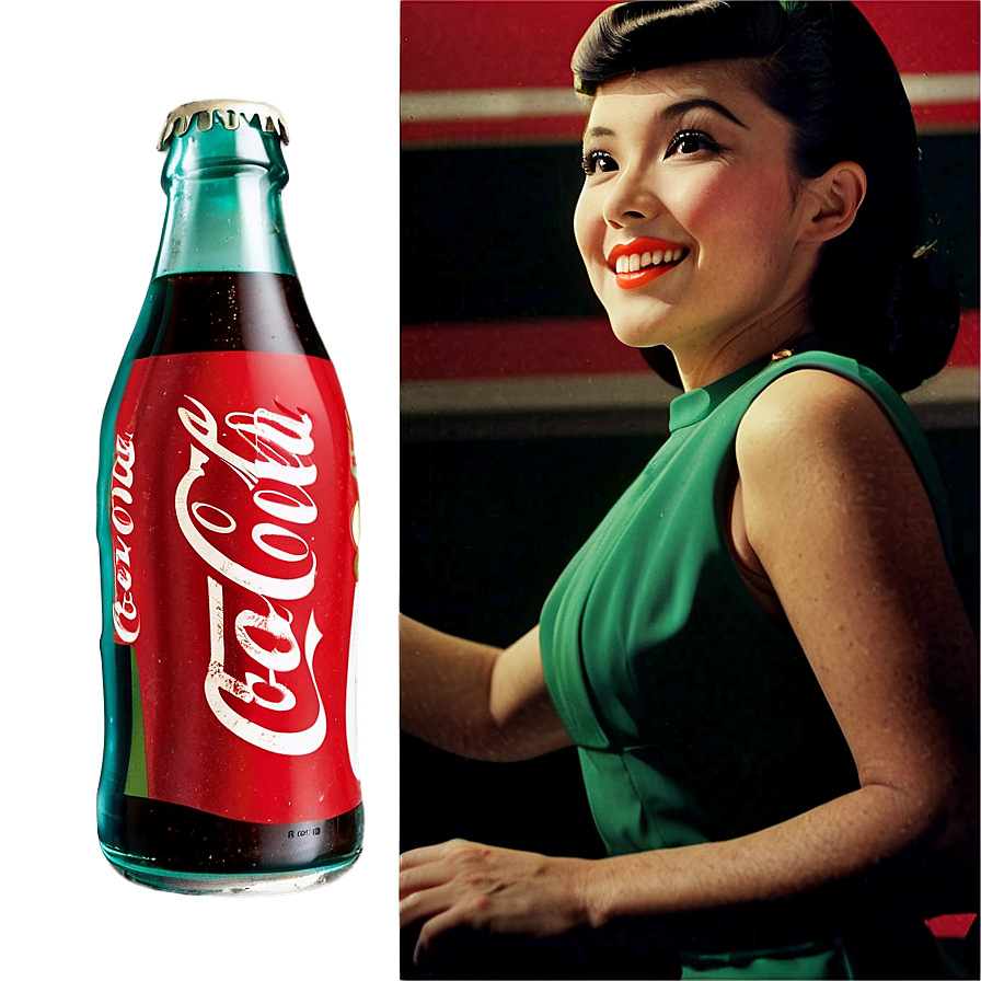 Coca Cola Vintage Ad Png Sth52 PNG Image