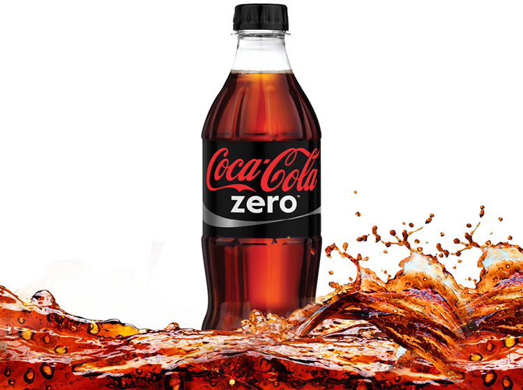 Coca Cola Zero Splash PNG Image