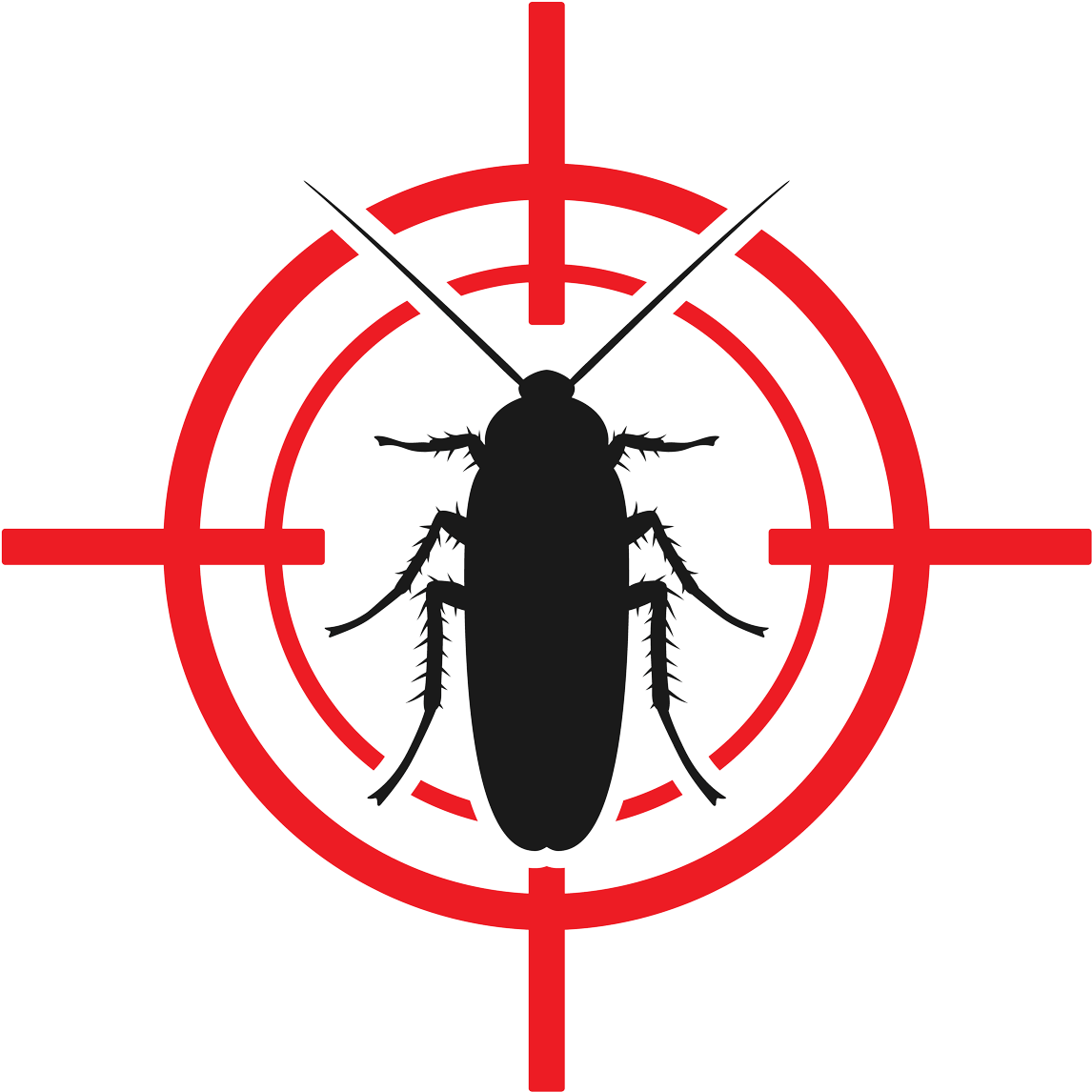 Cockroach Target Silhouette PNG Image