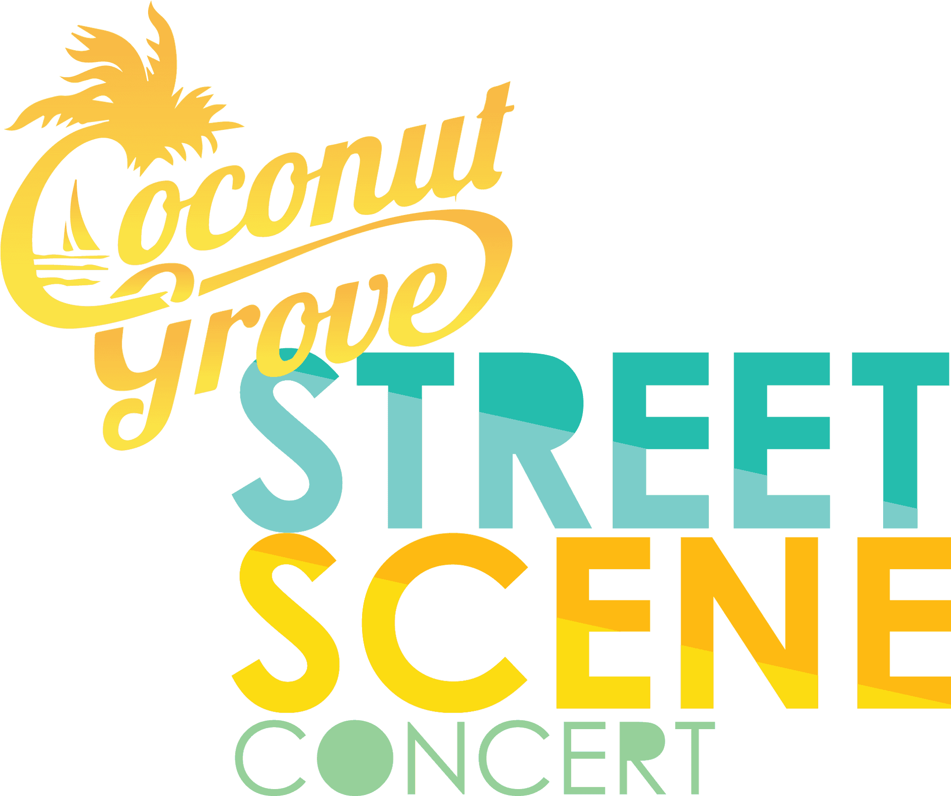 Coconut Grove Street Scene Concert Logo PNG Image