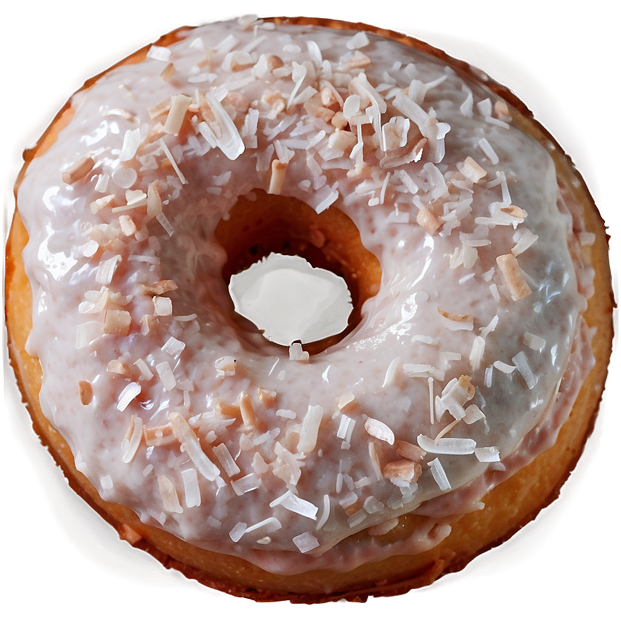 Coconut Topped Donut Png 05232024 PNG Image