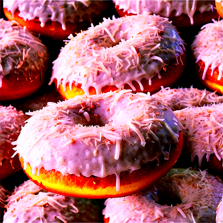 Coconut Topped Donut Png 83 PNG Image