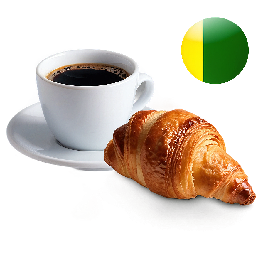 Coffee And Croissant Png Lww78 PNG Image