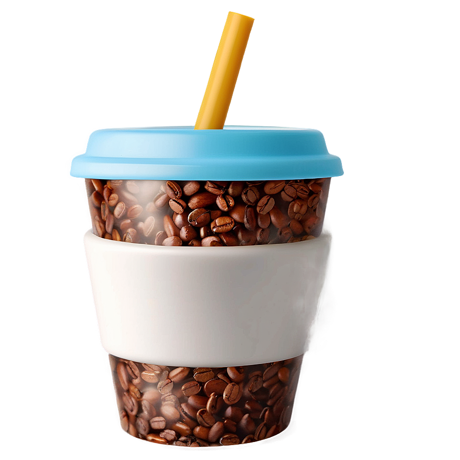 Coffee Cup With Straw Png Jki PNG Image