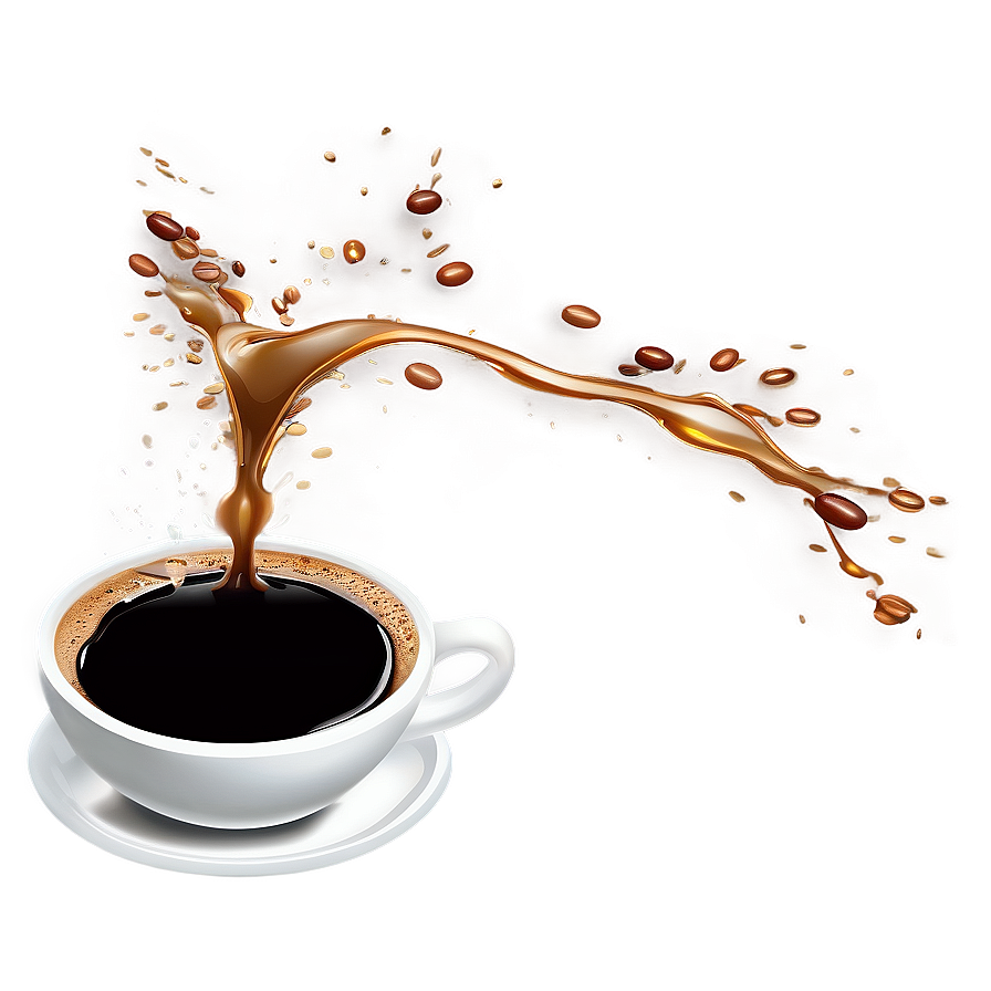 Coffee Splash Graphic Png 06272024 PNG Image