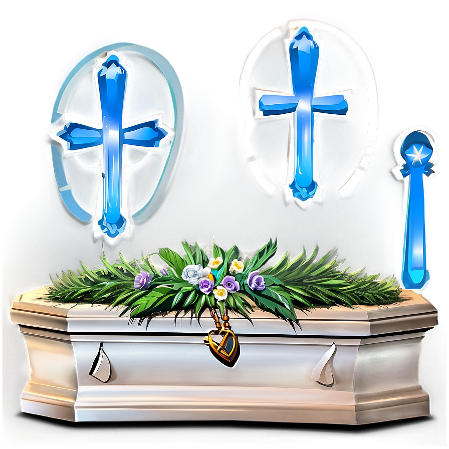 Coffin In Cemetery Png 05242024 PNG Image